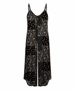 Top 10 🥰 UDEAR Black & Pink Floral Cami Palazzo Jumpsuit - Plus ⌛
