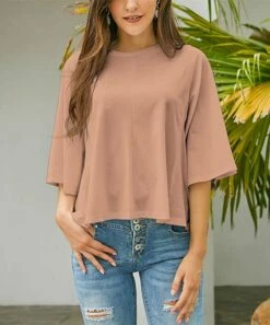 Brand new ๐ฅฐ UDEAR Orange Pink Short-Sleeve Top - Plus ๐