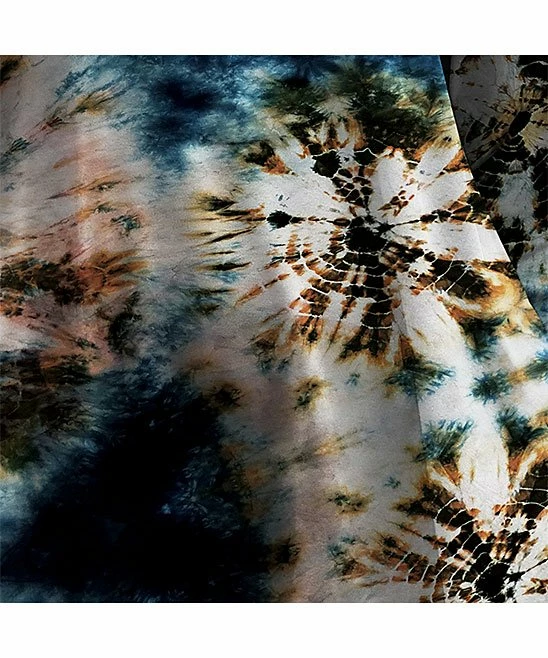 Discount ๐คฉ UDEAR Blue & White Abstract Round Neck Top - Plus โจ - Image 2