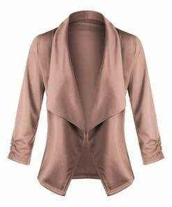 Wholesale 😀 UDEAR Gray-Pink Open Blazer - 👩 Women 🤩