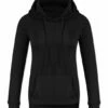 Discount 🛒 UDEAR Black Drawstring Pocket Hoodie - 👩 Women ✨