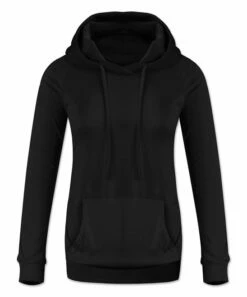 Discount 🛒 UDEAR Black Drawstring Pocket Hoodie - 👩 Women ✨