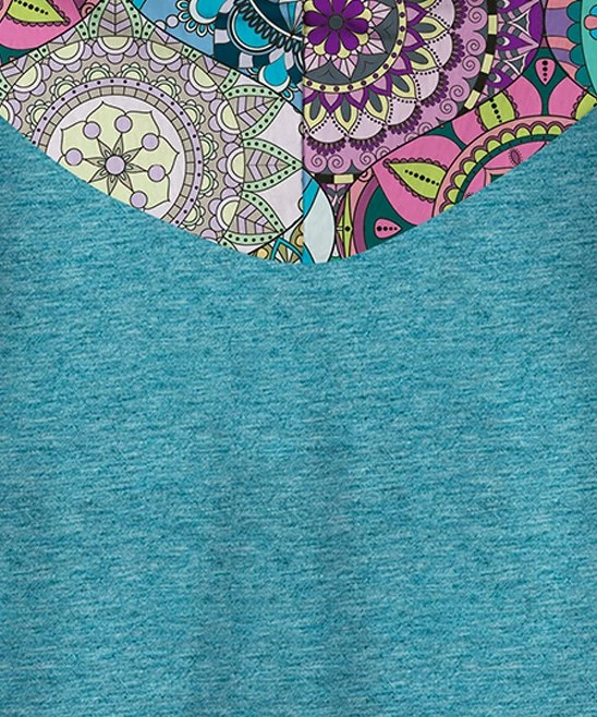 New ๐ UDEAR Heather Blue & Purple Arabesque Hoodie - ๐ฉ Women & Plus ๐ - Image 3