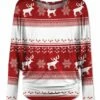 Flash Sale 🔔 UDEAR Red & White Deer Long-Sleeve Top - 👩 Women 🧨