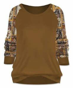 Discount 🧨 UDEAR Yellow & Earth Yellow Floral Round-Neck Top - Plus 🔥